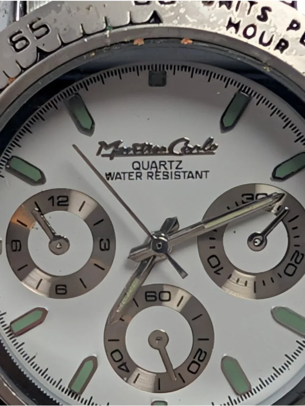 Montres Carlo 3005B Stainless Steel - Water Resistant Watch Needs Battery